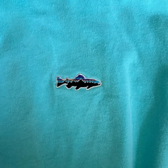 Patagonia Turquoise Polo Shirt - Picture 3 of 4